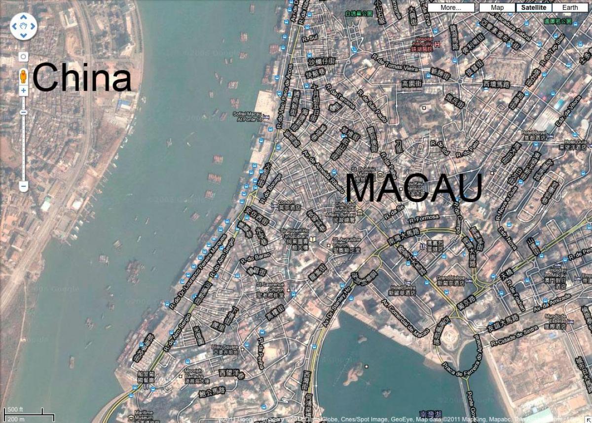 карта Сан-мала Макао